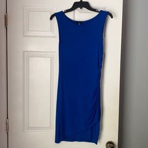 Blue tight dress